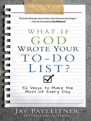 cover image of What If God Wrote Your To-Do List?